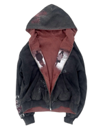 'memory' reversible zip-up